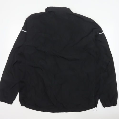 adidas Men’s Black XL ClimaProof 1/4 Zip Reflective Running Sweatshirt
