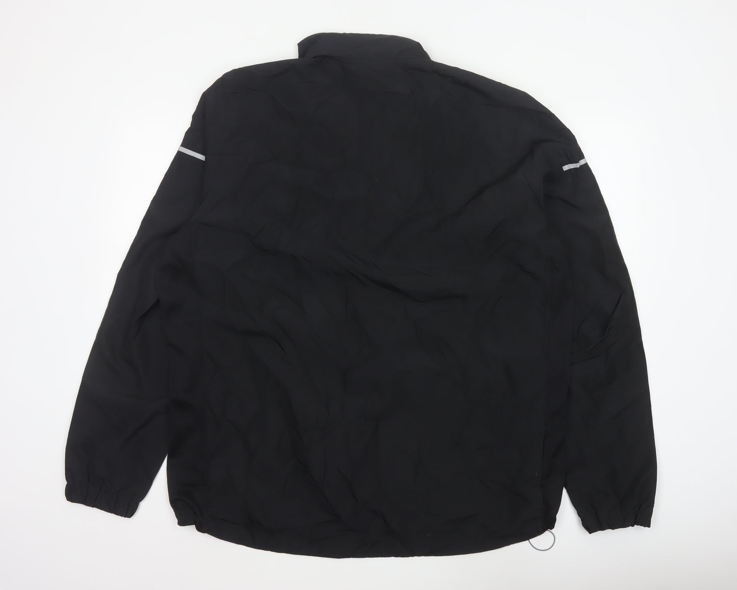 adidas Men’s Black XL ClimaProof 1/4 Zip Reflective Running Sweatshirt