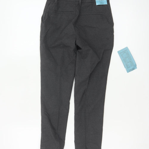 M&S Boys Grey 7-8 Years Dress Pants Super Skinny School NWT