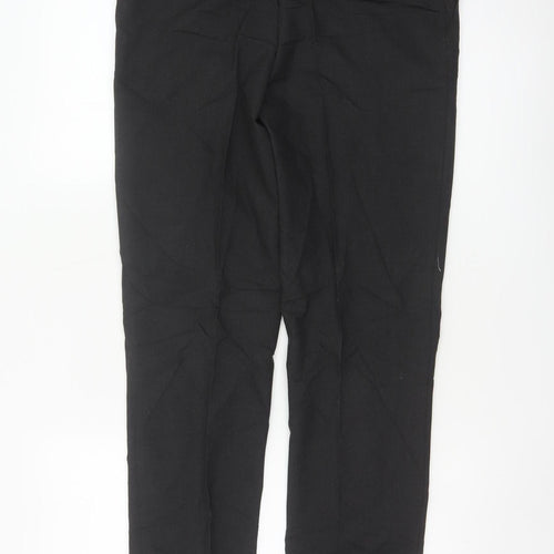 M&S Boys Black 15-16 Years Slim Fit School Formal Dress Trousers 31in