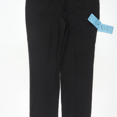 M&S Boys Black School Dress Trousers Age 16 Years Easy Care NWT