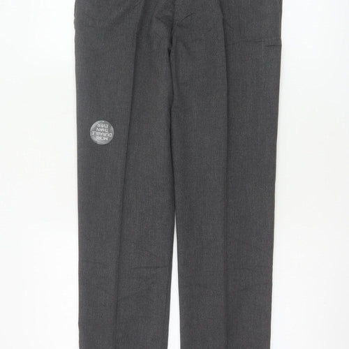 Marks & Spencer Boys Grey 12-13 Years Slim Dress Pants School