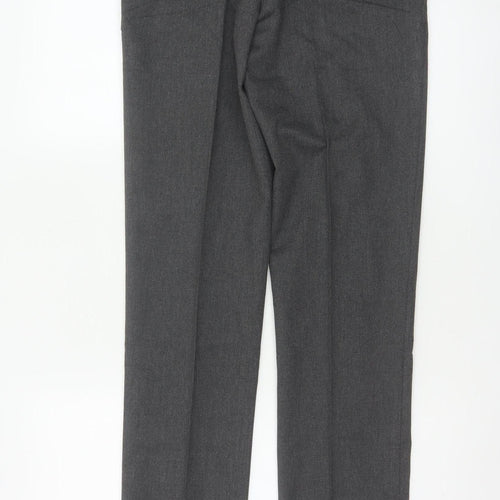 Marks & Spencer Boys Grey 12-13 Years Slim Dress Pants School