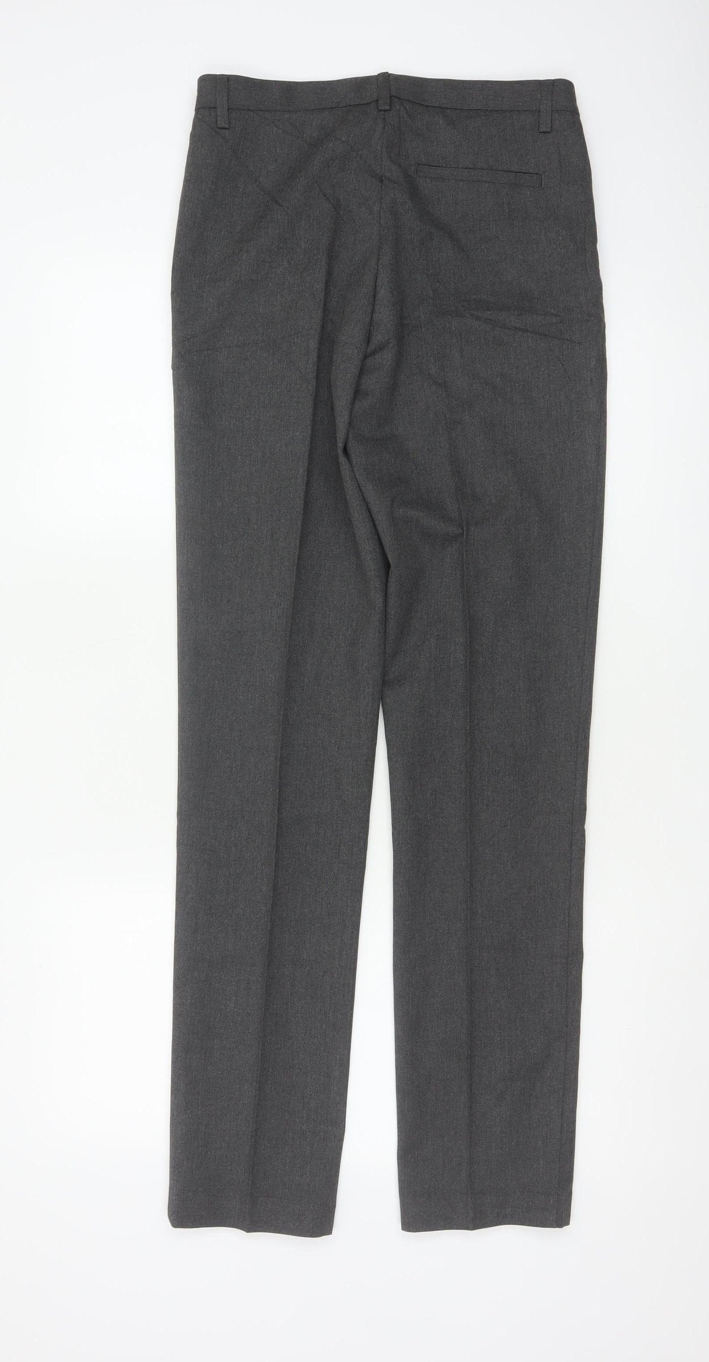 Marks & Spencer Boys Grey 12-13 Years Slim Dress Pants School