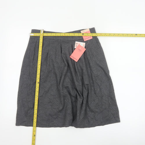 Marks & Spencer Girls Grey 164 A-Line Knee Length School Skirt NWT