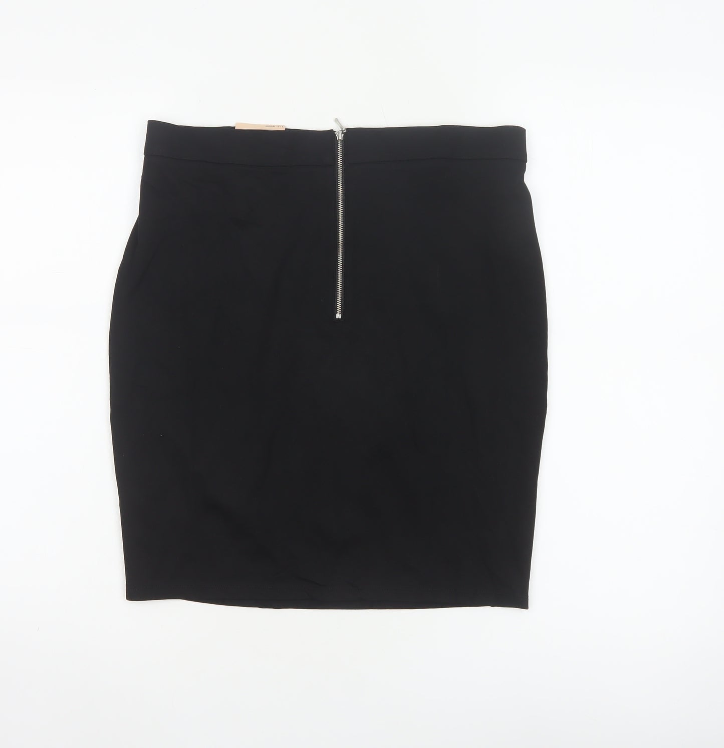 Marks and Spencer Girls Black Age 17-18 Straight Pencil School Skirt