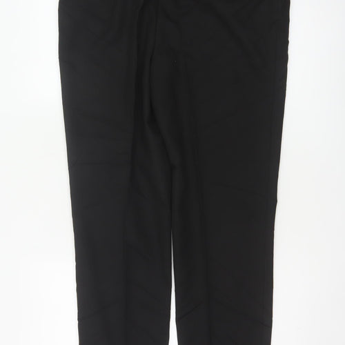 M&S Boys Black 17-18 Years Slim Fit School Dress Trousers NWT