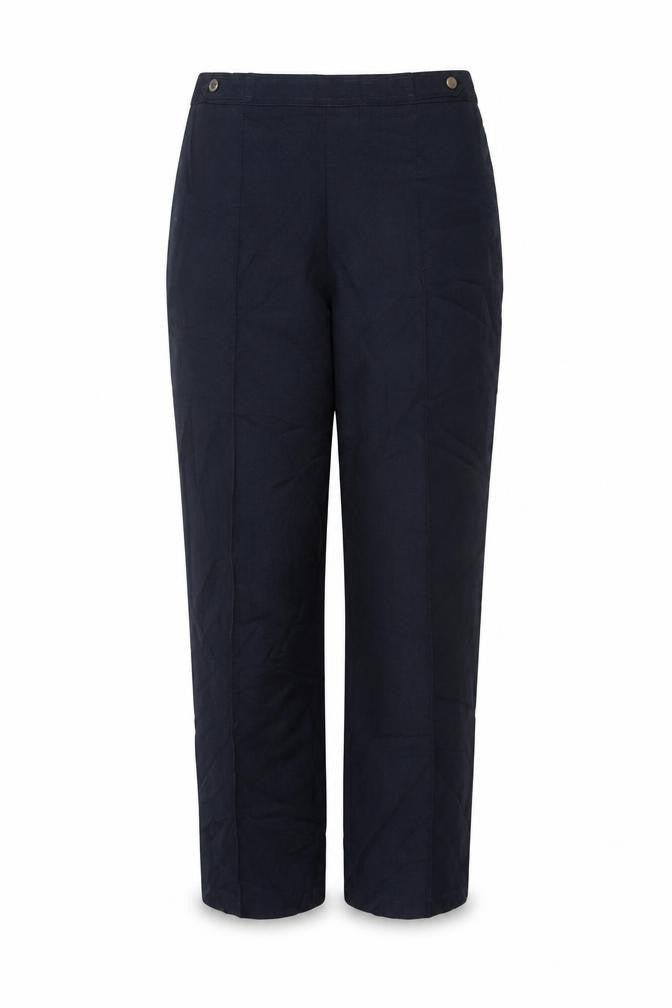 M&S Women’s Black UK 16 Short Straight Leg Elastic Waist Trousers