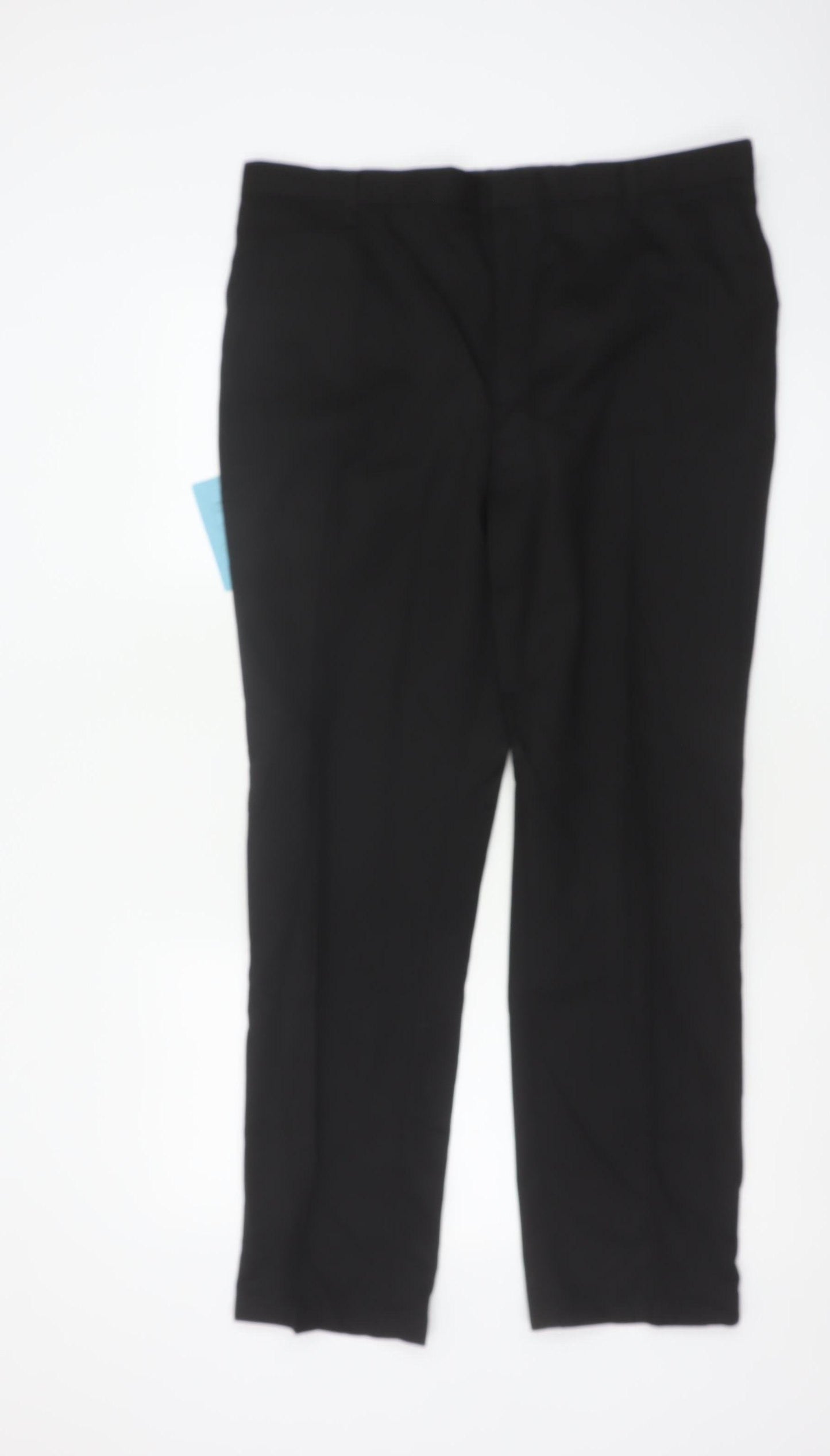 Marks & Spencer Boys Black 18+ Slim Leg School Trousers NWT