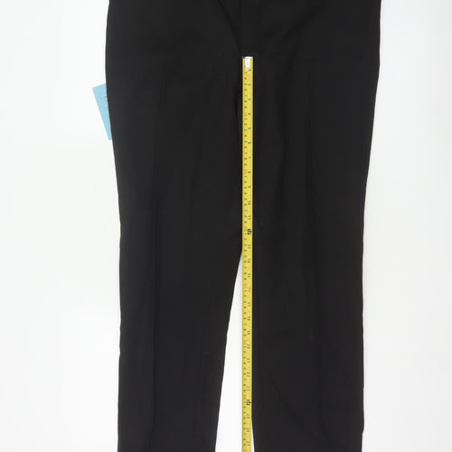Marks & Spencer Boys Black 18+ Slim Leg School Trousers NWT