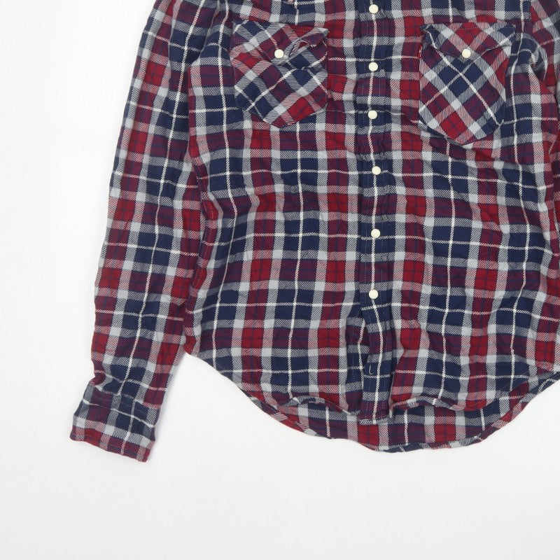 Additional view of Levi's Men's Multicoloured S Plaid Flannel Snap Button-Up Shirt