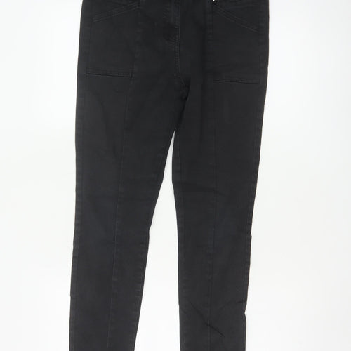 Next Women’s Black UK 16R Skinny Stretch Jeans Zip Pockets