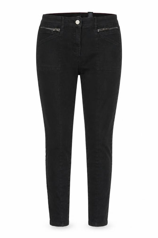 Next Women’s Black UK 16R Skinny Stretch Jeans Zip Pockets