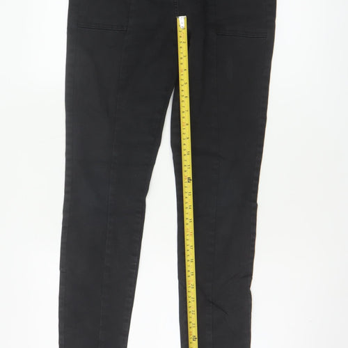 Next Women’s Black UK 16R Skinny Stretch Jeans Zip Pockets