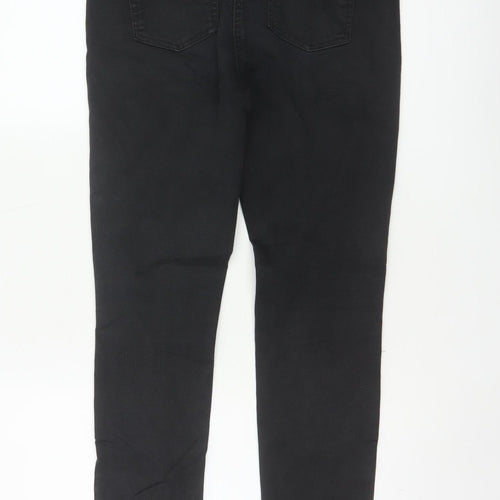 Next Women’s Black UK 16R Skinny Stretch Jeans Zip Pockets