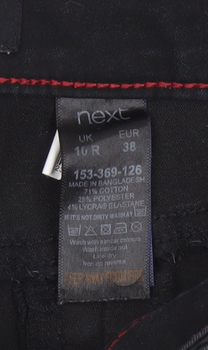 Next Women’s Black UK 16R Skinny Stretch Jeans Zip Pockets