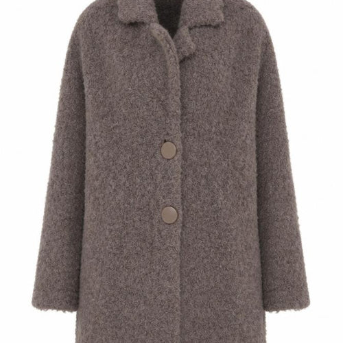 Mercer & Madison Women Grey UK 12 Alpaca Wool Long Collared Cardigan