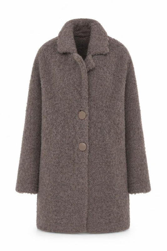 Mercer & Madison Women Grey UK 12 Alpaca Wool Long Collared Cardigan