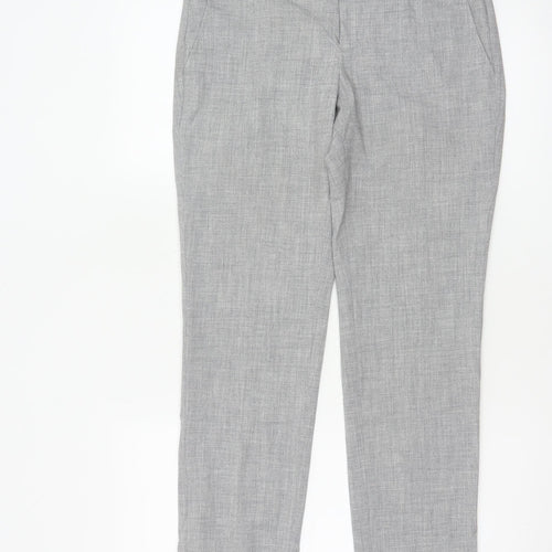 Banana Republic Women Grey UK 6 Petite Ryan Tailored Dress Trousers