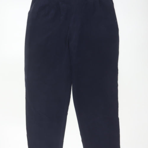 Ted Baker Women’s Navy Blue Size 8 Pleated Tapered Dress Trousers