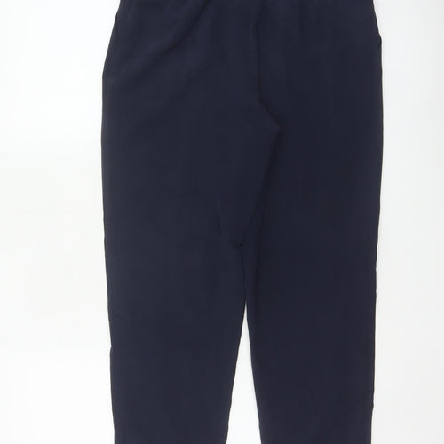 Ted Baker Women’s Navy Blue Size 8 Pleated Tapered Dress Trousers