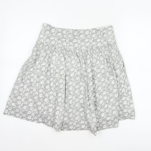 Gap Women’s White Floral A-Line Short Skirt UK 6 Lined