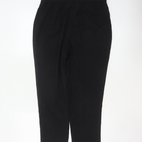 Next Women Black UK 12 Tall Slim Tapered Work Trousers