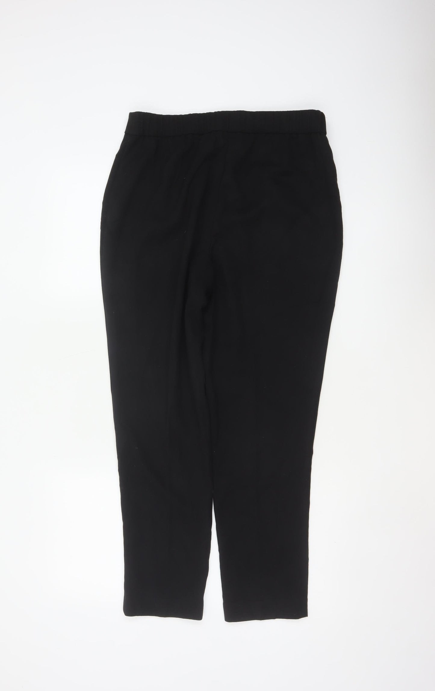Next Women Black UK 12 Tall Slim Tapered Work Trousers
