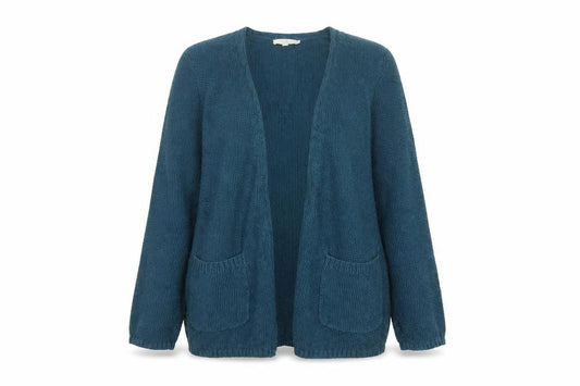Seasalt Cornwall Women’s Blue UK 8 Open Cable Knit Cotton Cardigan