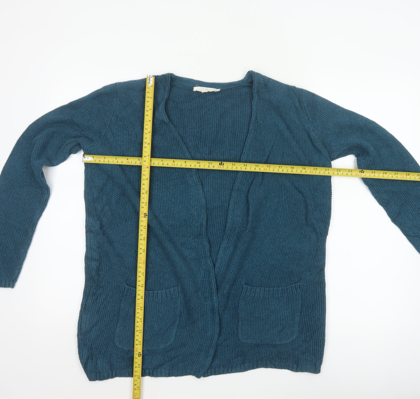 Seasalt Cornwall Women’s Blue UK 8 Open Cable Knit Cotton Cardigan
