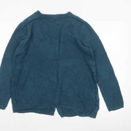 Seasalt Cornwall Women’s Blue UK 8 Open Cable Knit Cotton Cardigan