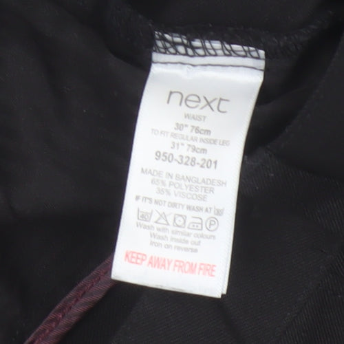 Next Men’s Black 30in Straight Fit Formal Trousers 30W 31L