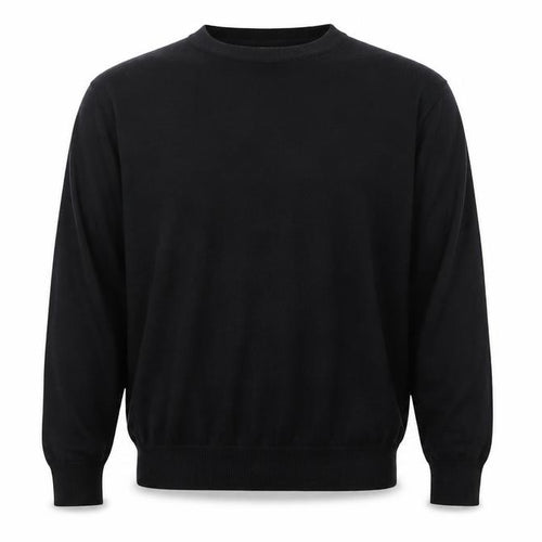 Marks and Spencer Men Black XL V-Neck Regular Fit Pullover Jumper
