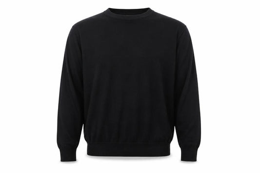 Marks and Spencer Men Black XL V-Neck Regular Fit Pullover Jumper