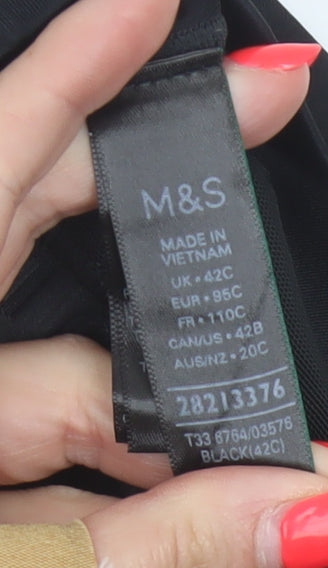 M&S Goodmove Women’s Black 42C High Support Zip Front Sports Bra
