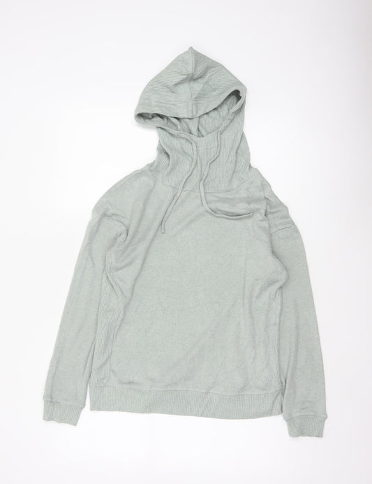 Fat Face Women’s Green UK 8 Hooded Rib Knit Pullover Jumper