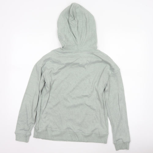 Fat Face Women’s Green UK 8 Hooded Rib Knit Pullover Jumper