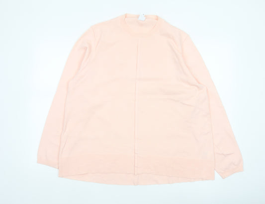 John Lewis Women’s Pink Size 16 Crew Neck Long Sleeve Knit Jumper