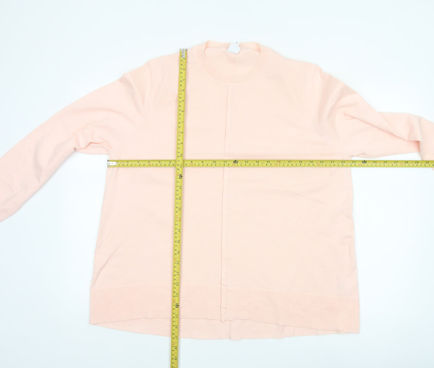 John Lewis Women’s Pink Size 16 Crew Neck Long Sleeve Knit Jumper