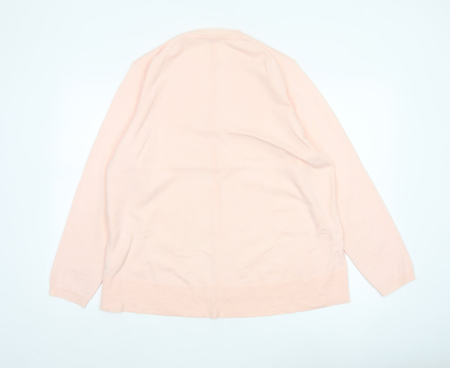 John Lewis Women’s Pink Size 16 Crew Neck Long Sleeve Knit Jumper