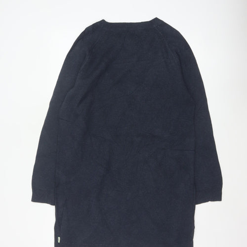 Superdry Women’s Blue UK 10 Knee Length Raglan Jumper Dress