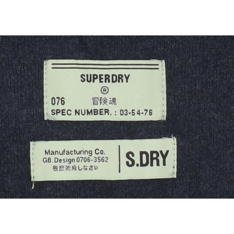 Superdry Women’s Blue UK 10 Knee Length Raglan Jumper Dress