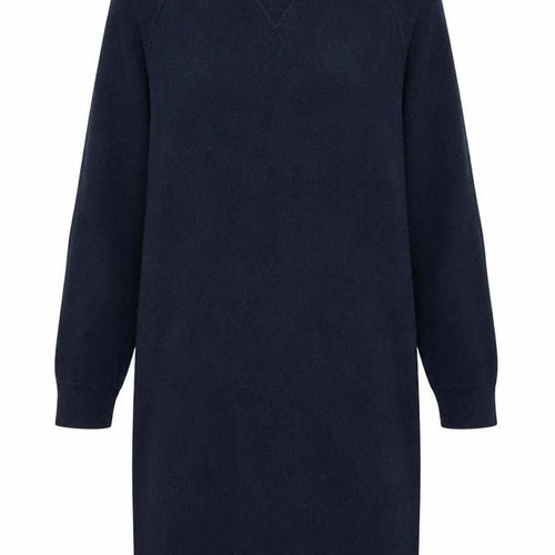 Superdry Women’s Blue UK 10 Knee Length Raglan Jumper Dress