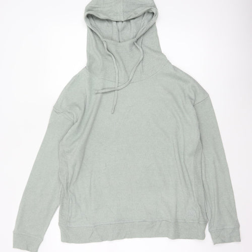 Rat Pacer Women Grey UK 14 Hooded High Neck Pullover Jumper