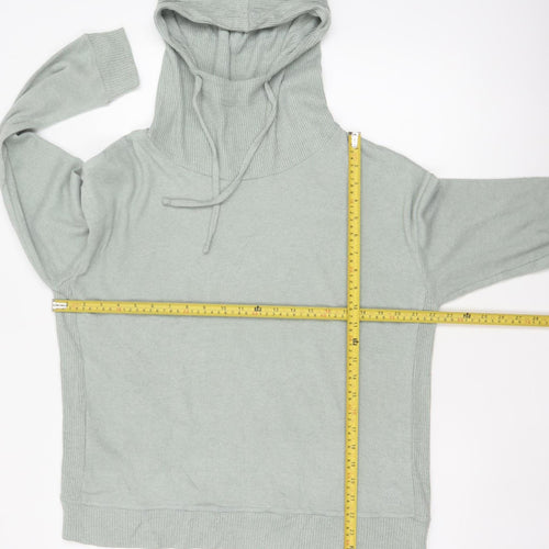 Rat Pacer Women Grey UK 14 Hooded High Neck Pullover Jumper