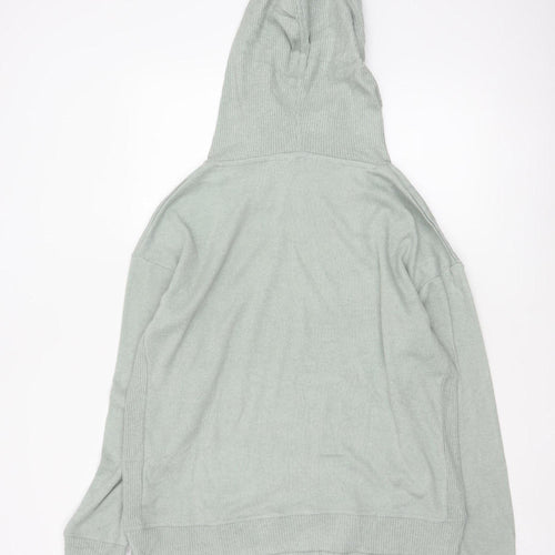 Rat Pacer Women Grey UK 14 Hooded High Neck Pullover Jumper
