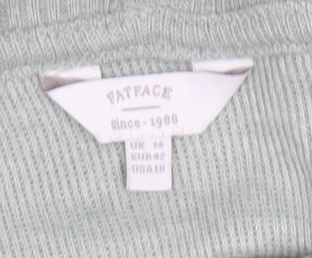 Rat Pacer Women Grey UK 14 Hooded High Neck Pullover Jumper