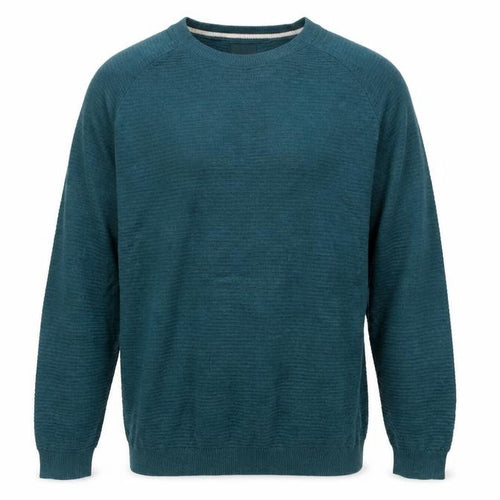 ACW85 Men’s Green Medium Cotton Crew Neck Knit Pullover Jumper