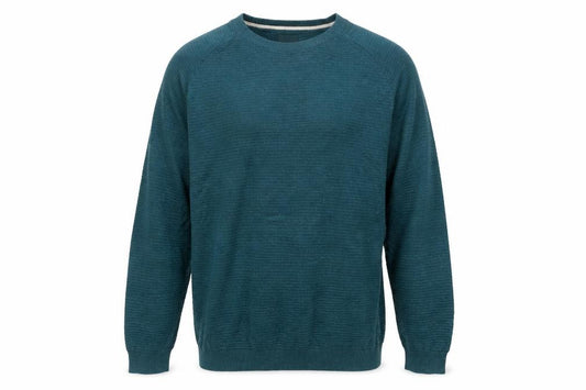ACW85 Men’s Green Medium Cotton Crew Neck Knit Pullover Jumper