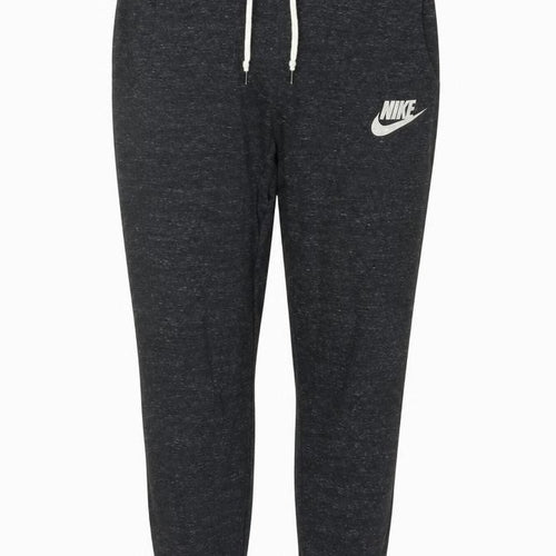 Nike Women’s Grey M Cotton Blend Logo Drawstring Cuffed Jogger Trousers